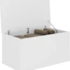 Nevada Storage Blanket Box Ottoman In White Gloss Finish 2 Nevada Storage Blanket Box Ottoman In White Gloss Finish -Diy Shop nevada storage blanket box ottoman in white gloss finish5056065619294 01c MP