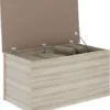 Nevada Storage Blanket Box Ottoman Oyster Gloss And Light Oak Effect Veneer 1 Nevada Storage Blanket Box Ottoman Oyster Gloss And Light Oak Effect Veneer -Diy Shop nevada storage blanket box ottoman oyster gloss and light oak effect veneer5056065619287 01c MP