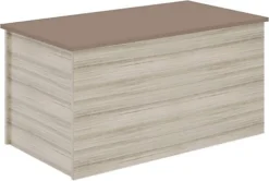Nevada Storage Blanket Box Ottoman Oyster Gloss And Light Oak Effect Veneer 8 Nevada Storage Blanket Box Ottoman Oyster Gloss And Light Oak Effect Veneer -Diy Shop nevada storage blanket box ottoman oyster gloss and light oak effect veneer5056065619287 03c MP