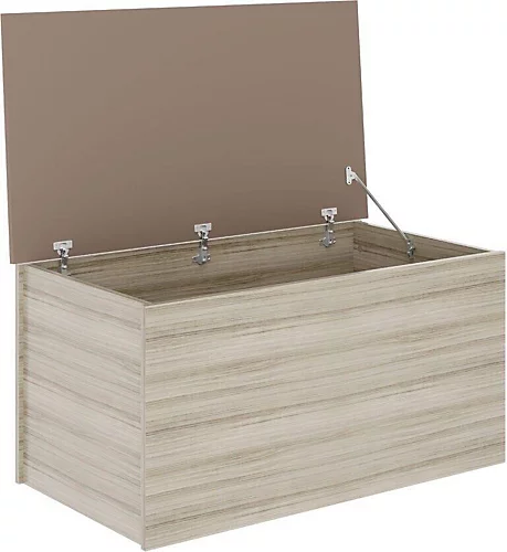 Nevada Storage Blanket Box Ottoman Oyster Gloss And Light Oak Effect Veneer 6 Nevada Storage Blanket Box Ottoman Oyster Gloss And Light Oak Effect Veneer - Image 4