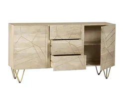 Nirvana Light Mango 2 Doors And 3 Drawers Large Sideboard -Diy Shop nirvana light mango 2 doors and 3 drawers large sideboard5059368575694 03c MP