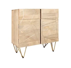 Nirvana Light Mango Wood 2 Drawers 2 Door Medium Sideboard 7 Nirvana Light Mango Wood 2 Drawers 2 Door Medium Sideboard -Diy Shop nirvana light mango wood 2 drawers 2 door medium sideboard5059368552701 02c MP