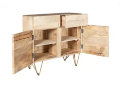 Nirvana Light Mango Wood 2 Drawers 2 Door Medium Sideboard 8 Nirvana Light Mango Wood 2 Drawers 2 Door Medium Sideboard -Diy Shop nirvana light mango wood 2 drawers 2 door medium sideboard5059368552701 03c MP
