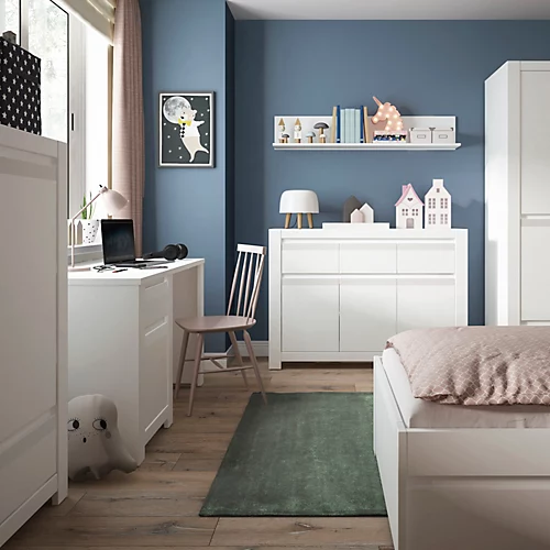 Novi 3 Door 3 Drawer Cabinet In Alpine White 6 Novi 3 Door 3 Drawer Cabinet In Alpine White - Image 4