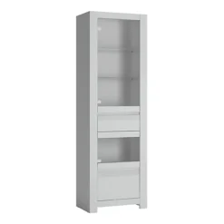 Novi Display Cabinet In Alpine White -Diy Shop novi display cabinet in alpine white5900355116423 02c MP