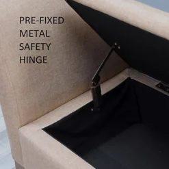 Ottoman Storage Window Seat In Brown Linen 9 Ottoman Storage Window Seat In Brown Linen -Diy Shop ottoman storage window seat in brown linen5056413101419 04c MP