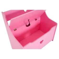 Premier Kids Kids Pink Heart Design Storage Box/ Seat -Diy Shop premier kids kids pink heart design storage box seat5018705354804 04c MP