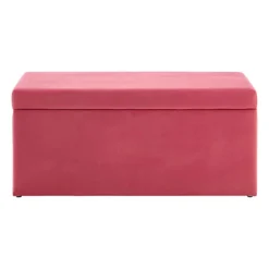 Premier Kids Mia Kids Ottoman Pink Velvet