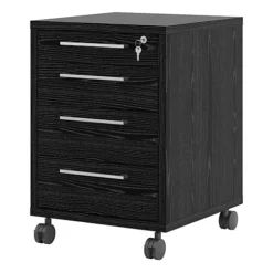 Prima Mobile Cabinet In Black Woodgrain -Diy Shop prima mobile cabinet in black woodgrain5706887858769 03c MP