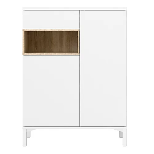 Roomers Sideboard 2 Drawers 1 Door In White And Oak 4 Roomers Sideboard 2 Drawers 1 Door In White And Oak - Image 2