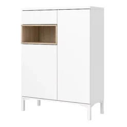Roomers Sideboard 2 Drawers 1 Door In White And Oak 8 Roomers Sideboard 2 Drawers 1 Door In White And Oak -Diy Shop roomers sideboard 2 drawers 1 door in white and oak5060653083619 03c MP