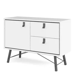 Ry Sideboard With 1 Door + 2 Drawers Matt White -Diy Shop ry sideboard with 1 door 2 drawers matt white5713035053204 03c MP