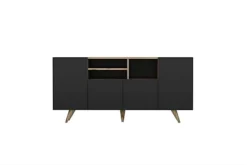 Sansa Modern Sideboard 160 Cm - Oak & Siyah -Diy Shop sansa modern sideboard 160 cm oak siyah8682081529360 03c MP