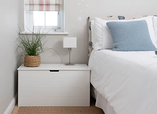 Seaton White Wooden Storage Chest, Blanket Box, Trunk, Ottoman, Toy Box 4 Seaton White Wooden Storage Chest, Blanket Box, Trunk, Ottoman, Toy Box - Image 2