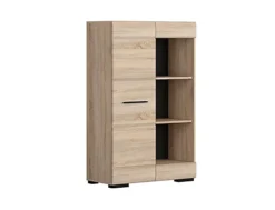 Shelving Bookcase Display Cabinet Shelf 1 Door Storage Sonoma Oak Effect Fever -Diy Shop shelving bookcase display cabinet shelf 1 door storage sonoma oak effect fever5060958043011 03c MP
