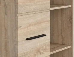 Shelving Bookcase Display Cabinet Shelf 1 Door Storage Sonoma Oak Effect Fever -Diy Shop shelving bookcase display cabinet shelf 1 door storage sonoma oak effect fever5060958043011 04c MP