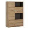 Shetland 1 Door 4 Drawer Display Cabinet -Diy Shop shetland 1 door 4 drawer display cabinet5900355035915 01c MP