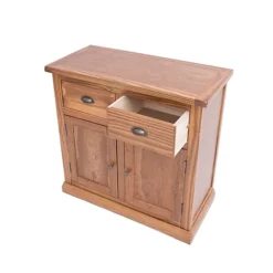 Tirolo Lacquered 2 Drawer 2 Door Sideboard Brass Cup Handle -Diy Shop tirolo lacquered 2 drawer 2 door sideboard brass cup handle5060742755199 04c MP