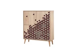 Triangle Claret Red 122- Sideboard - Solid Wooden Legs -Diy Shop triangle claret red 122 sideboard solid wooden legs8628605451094 04c MP