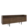 Unit Sideboard 2 Drawers 3 Doors In Walnut And Black -Diy Shop unit sideboard 2 drawers 3 doors in walnut and black5060653083466 01c MP