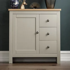 Vida Designs Arlington Grey 3 Drawer 1 Door Sideboard Storage Cabinet Cupboard -Diy Shop vida designs arlington grey 3 drawer 1 door sideboard storage cabinet cupboard5056562000373 03c MP