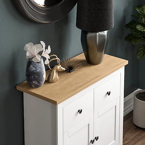 Vida Designs Arlington White 2 Drawer 2 Door Sideboard Storage Cabinet Cupboard 5 Vida Designs Arlington White 2 Drawer 2 Door Sideboard Storage Cabinet Cupboard - Image 3