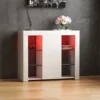 Vida Designs Azura White 1 Door Large LED Sideboard Storage Cabinet Cupboard 2 Vida Designs Azura White 1 Door Large LED Sideboard Storage Cabinet Cupboard -Diy Shop vida designs azura white 1 door large led sideboard storage cabinet cupboard5056562000724 01c MP