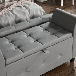 Vida Designs Seville Storage Ottoman Light Grey Velvet Storage Bench Chest Bedroom Living Room 9 Vida Designs Seville Storage Ottoman Light Grey Velvet Storage Bench Chest Bedroom Living Room -Diy Shop vida designs seville storage ottoman light grey velvet storage bench chest bedroom living room 5056562198575 04c MP