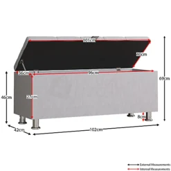 Vida Designs Valencia Storage Ottoman Light Grey Linen Storage Bench Chest Bedroom Living Room 7 Vida Designs Valencia Storage Ottoman Light Grey Linen Storage Bench Chest Bedroom Living Room -Diy Shop vida designs valencia storage ottoman light grey linen storage bench chest bedroom living room 5056562198506 02c MP