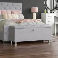 Vida Designs Valencia Storage Ottoman Light Grey Linen Storage Bench Chest Bedroom Living Room 8 Vida Designs Valencia Storage Ottoman Light Grey Linen Storage Bench Chest Bedroom Living Room -Diy Shop vida designs valencia storage ottoman light grey linen storage bench chest bedroom living room 5056562198506 03c MP