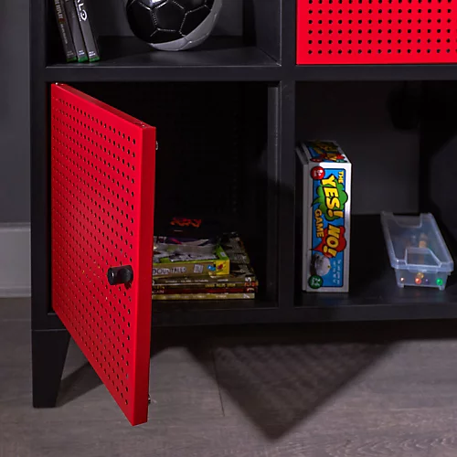 X Rocker Mesh-Tek Wide 6 Cube Storage Cabinet 5 X Rocker Mesh-Tek Wide 6 Cube Storage Cabinet - Image 3